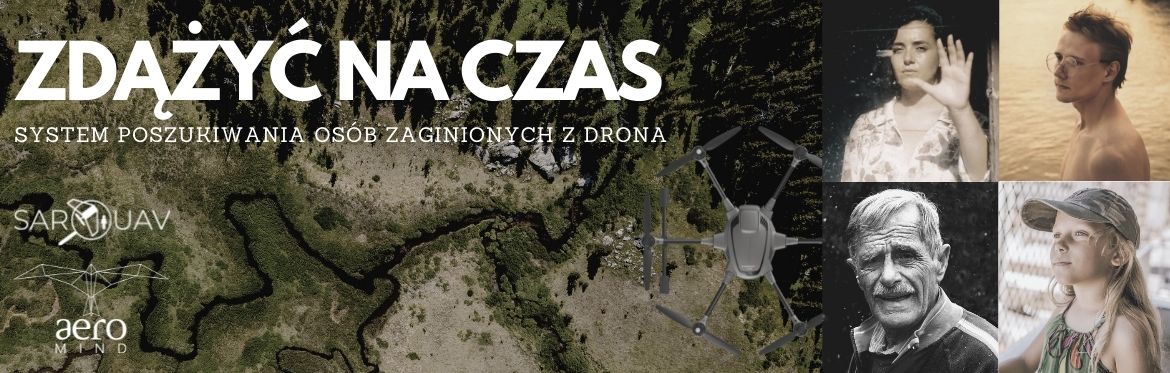 SARUAV poszukiwanie osób zaginionych z drona aeroMind