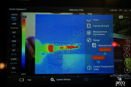 Yuneec Typhoon H Thermal Pro Intel RealSense z CGOET oraz CGO3+